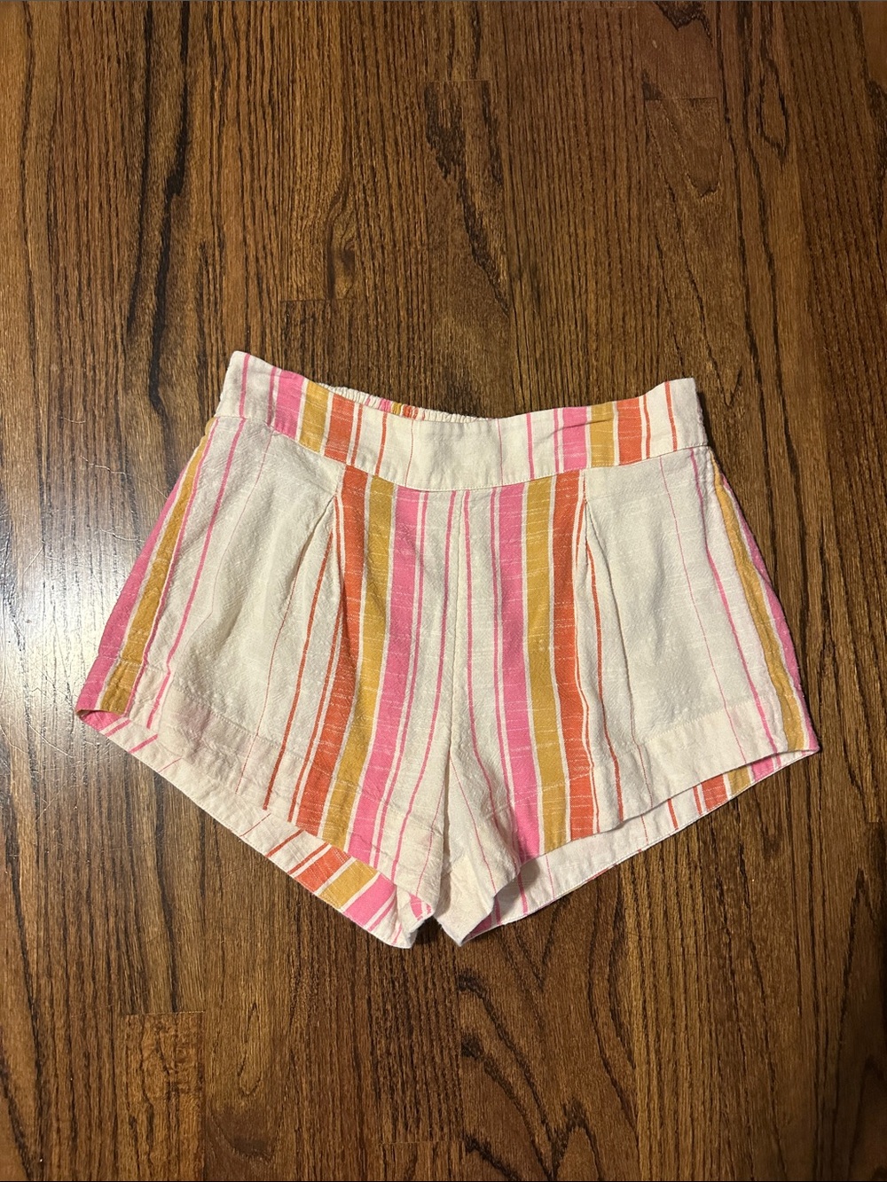 Striped Ripcurl Pink & Orange Women's Summer Shorts